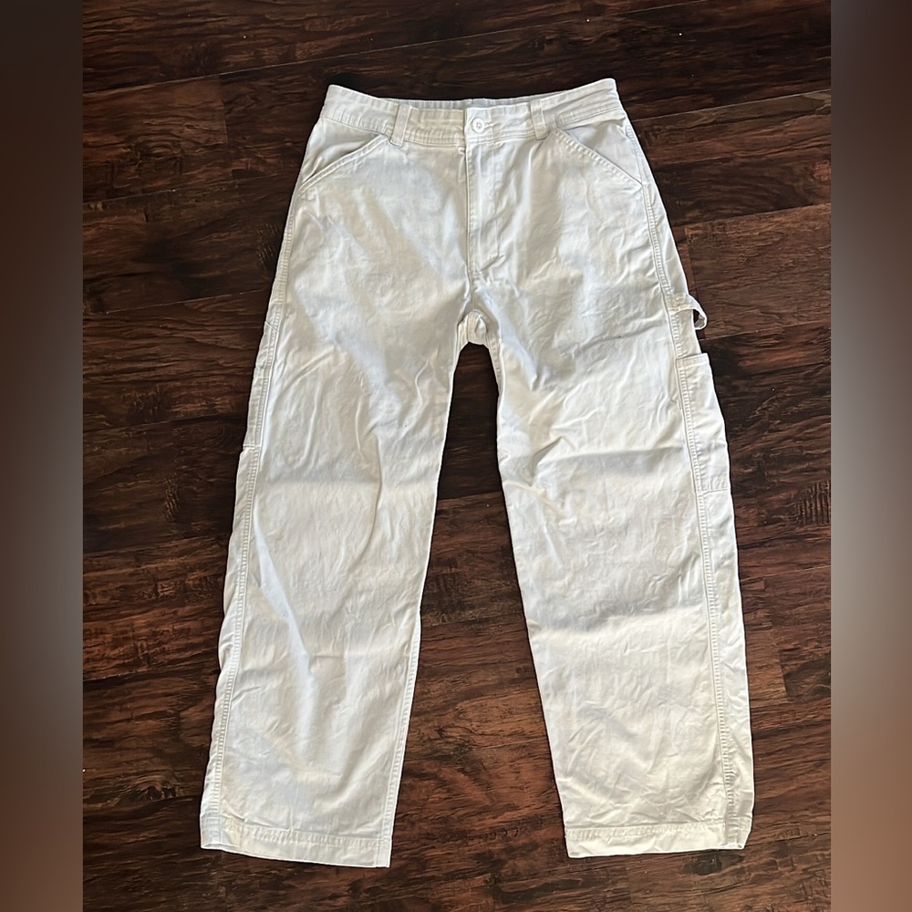 SOLD Free Assembly White Cargo Pants - Picture 1 of 3